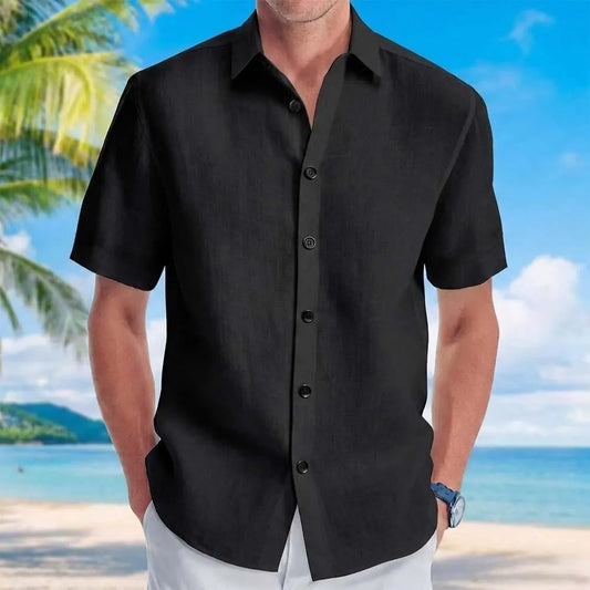 Men's Casual Button-Down Shirt - Premium Style for All Season