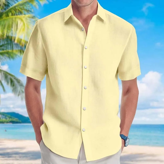 Men's Casual Button-Down Shirt - Premium Style for All Season